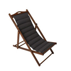 Cadeira de praia luxo - Cinzenta
